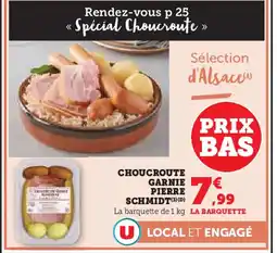 U Express Choucroute garnie pierre schmidt offre