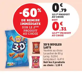 U Express LAY'S 3d's bugles offre