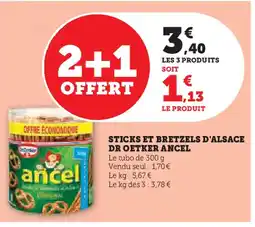 U Express ANCEL Sticks et bretzels d'alsace dr oetker offre