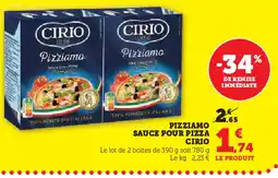 U Express CIRIO Pizziamo sauce pour pizza offre