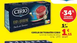 U Express CIRIO Coulis de tomates offre