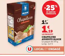 U Express BLOCH Chapelure auguste offre