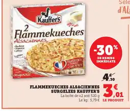 U Express KAUFFER'S Flammekueches alsaciennes surgelees offre