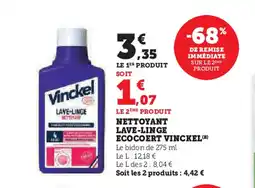 U Express VINCKEL Nettoyant lave-linge ecocoert offre