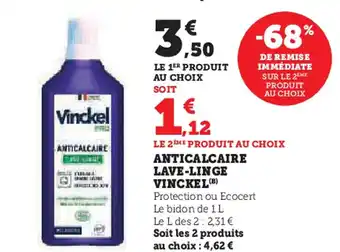 U Express VINCKEL Anticalcaire lave-linge offre