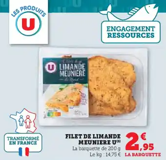 U Express Filet de limande meuniere u offre