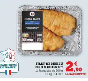 U Express Filet de merlu fish & chips u offre