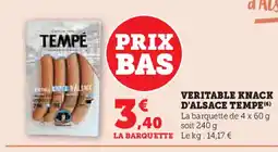 U Express Veritable knack d'alsace tempe offre