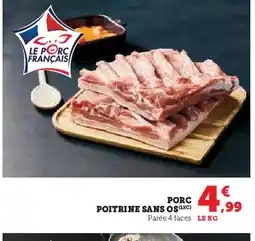 U Express Porc poitrine sans os offre