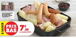 Hyper U Kit choucroute avec pommes de terre cuites clermont offre