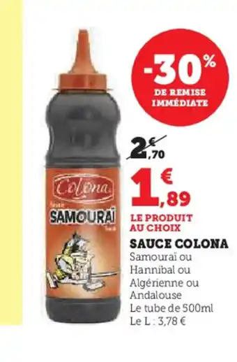 Hyper U COLONA Sauce offre