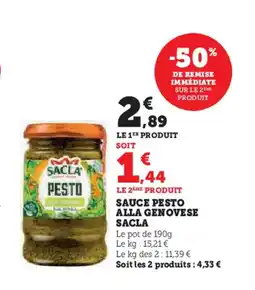 Hyper U Sauce pesto alla genovese offre