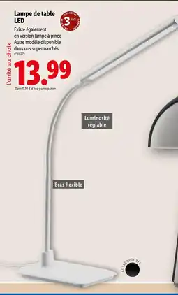 Lidl Lampe de table led offre