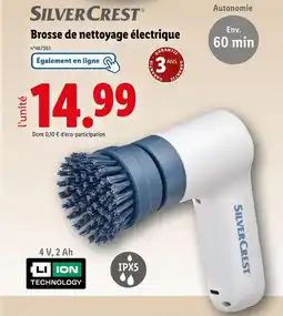 Lidl SilverCrest Brosse de nettoyage électrique offre