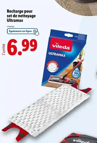 Lidl Vileda Recharge pour set de nettoyage Ultramax offre