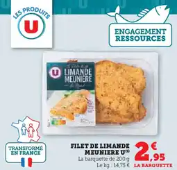 Super U U Filet de limande meuniere offre