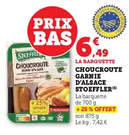 Super U STOEFFLER Choucroute garnie d'alsace offre