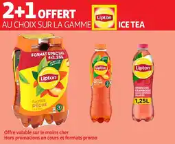 Auchan LIPTON Saveur pêche ice tea offre