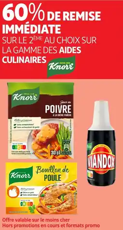 Auchan KNORR Sur la gamme des aides culinaires offre