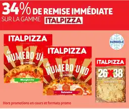 Auchan ITALPIZZA Sur la gamme offre