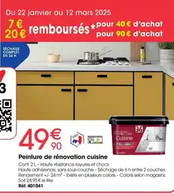 Brico Pro Peinture de rénovation cuisine offre