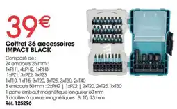 Brico Pro MAKITA Coffret 36 accessoires impact black offre