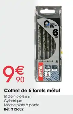 Brico Pro PROFAC Coffret de 6 forets métal offre