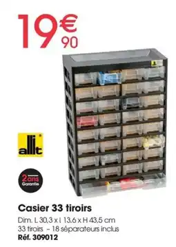 Brico Pro Casier 33 tiroirs offre