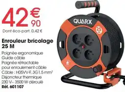 Brico Pro QUARX Enrouleur bricolage 25 M offre