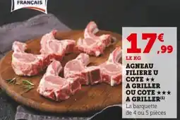 Super U Agneau filiere u cote  a griller ou cote a griller offre