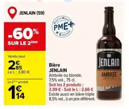 Carrefour Market JENLAIN Bière offre