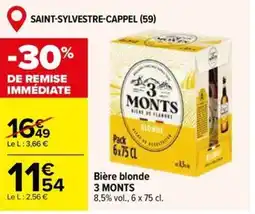 Carrefour Market 3 MONTS Bière blonde offre