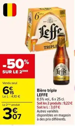 Carrefour Market LEFFE Bière triple offre