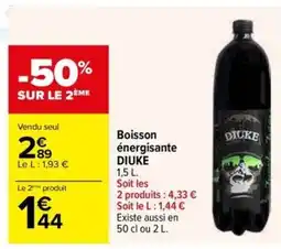 Carrefour Market DIUKE Boisson énergisante offre