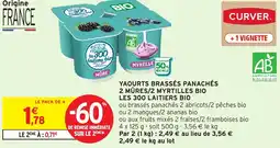 Intermarché Hyper Yaourts brassés panachés 2 mûres/2 myrtilles bio les 300 laitiers bio offre