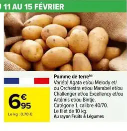 Carrefour Market Pomme de terre offre