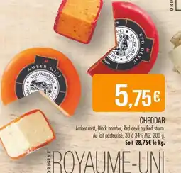 Match CHEDDAR offre