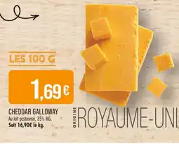 Match Cheddar galloway offre