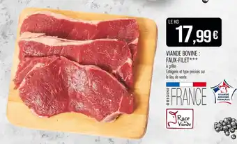 Match Viande bovine : faux-filet offre