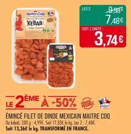 Match MAITRE COQ Émincé filet de dinde mexicain offre