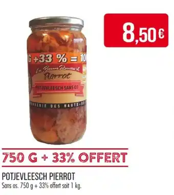 Match PIERROT Potjevleesch offre