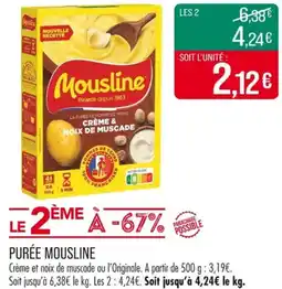 Match MOUSLINE Purée offre