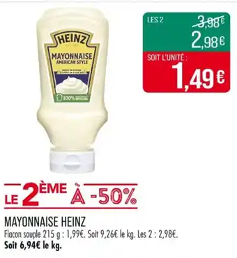 Match HEINZ Mayonnaise offre