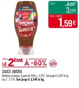 Match AMORA Sauce offre