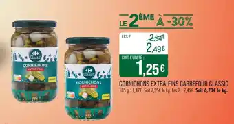 Match CARREFOUR CLASSIC Cornichons extra-fins offre