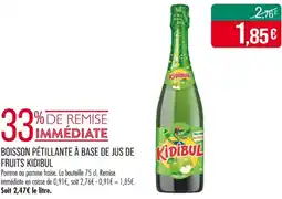 Match FRUITS KIDIBUL Boisson pétillante à base de jus de offre