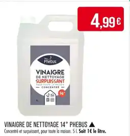 Match PHEBUS Vinaigre de nettoyage 14° offre