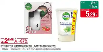 Match DETTOL Distributeur automatique de gel lavant no-touch offre