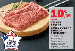 Super U Viande bovine basse cote a griller offre