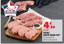 Hyper U Porc pave sans os offre